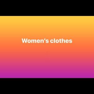 Women’s clothes.
